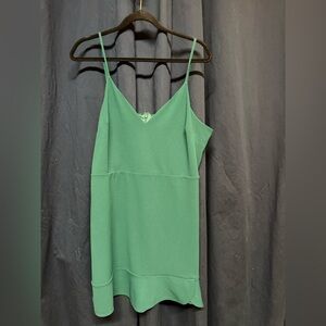 Express Green Spaghetti Strap Dress